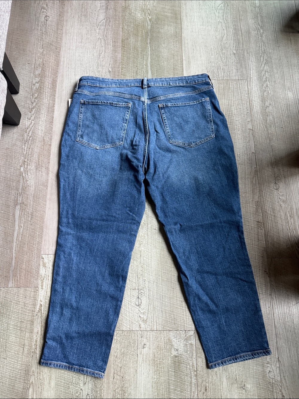 Old Navy Blue High-Rise O.G. Straight Jeans - Picture 3 of 5
